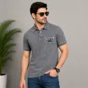 Men’s Charcoal Grey Polo T-Shirt